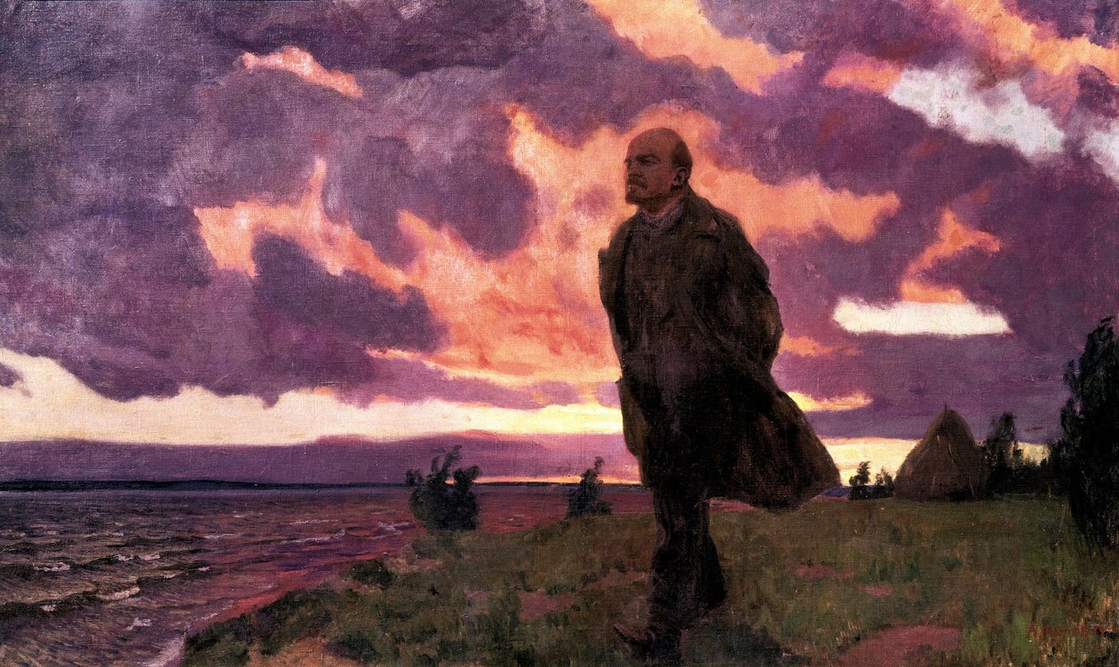 Lenin at Razliv by Arkadij Aleksandrovic Rylov