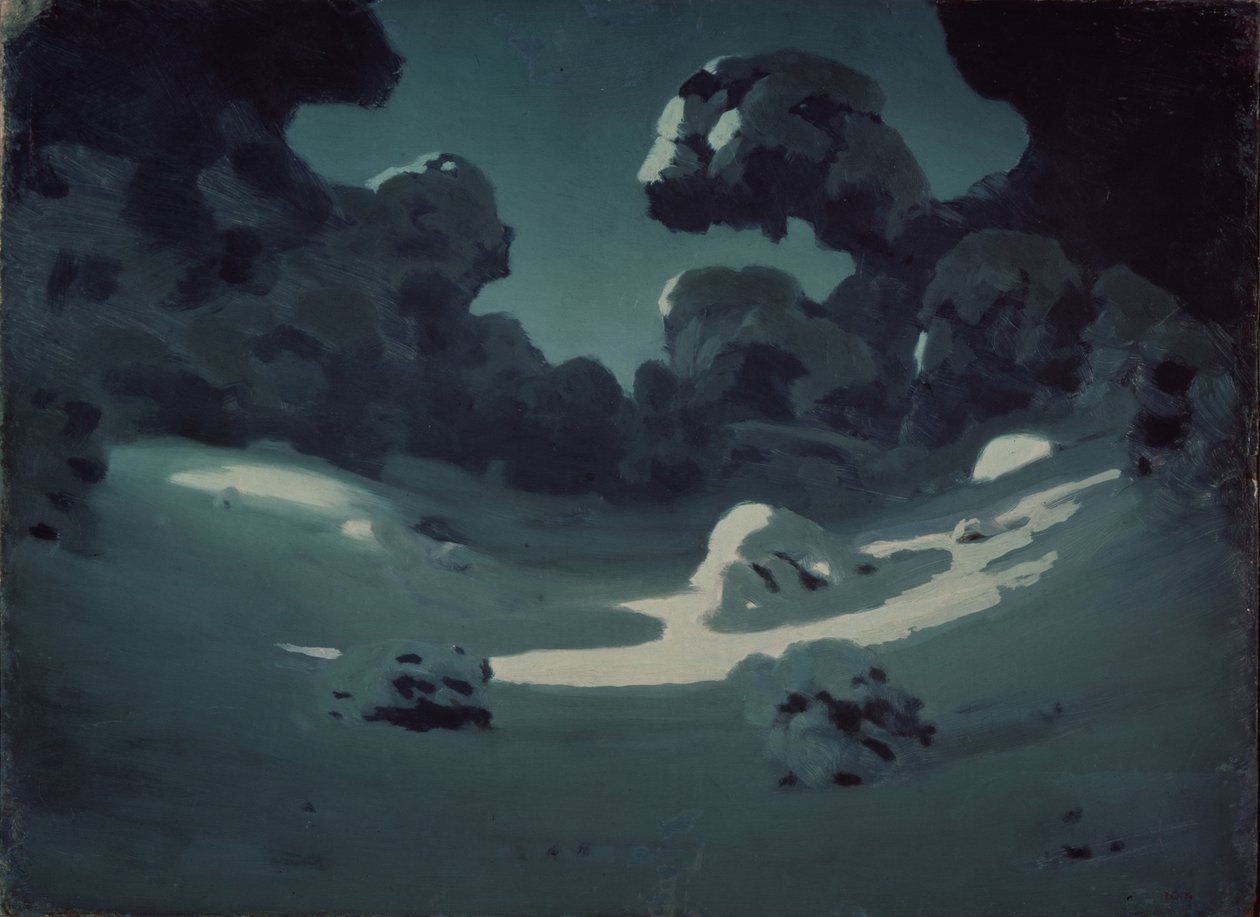 Moonlight Spots in the Wood. Winter by Arkhip Ivanovich Kuindzhi