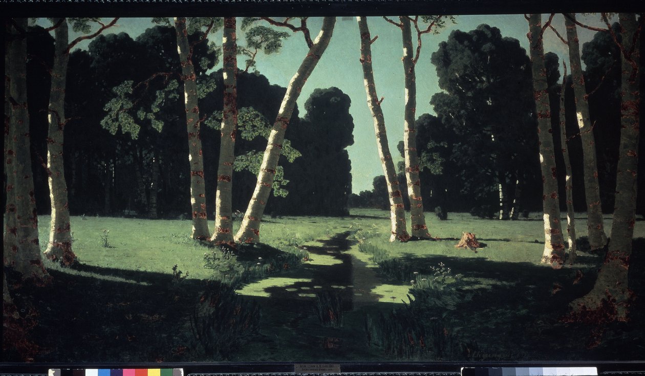 Birches by Arkip Ivanovic Kuindzi