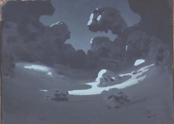 The Moon Lights a Clearing in the Forest by Arkip Ivanovic Kuindzi