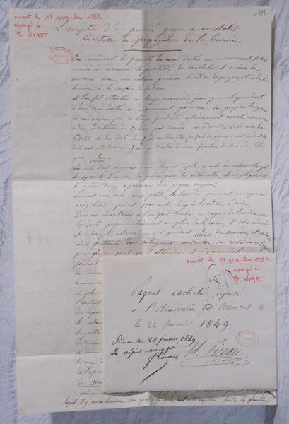 Letter Describing Fizeau