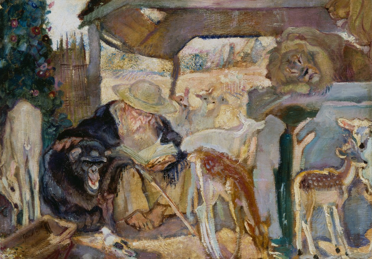 St Anthony Among Animals by Armando Spadini