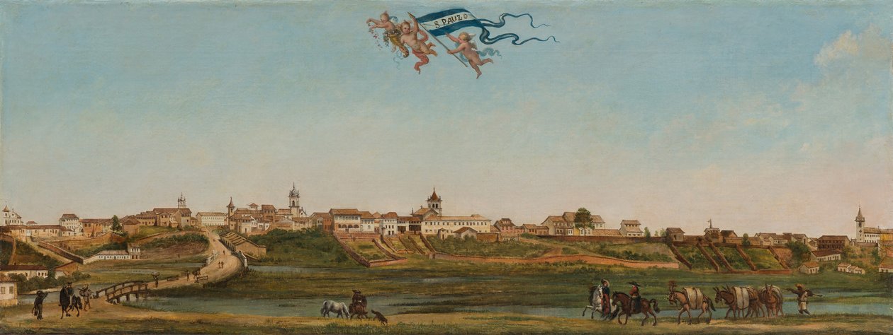 Panoramic View of São Paulo, 1821 by Arnaud Julien Pallière