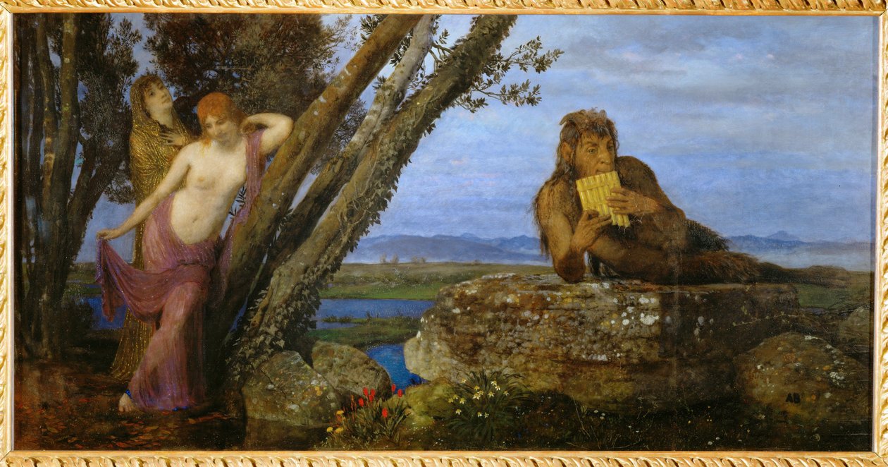 Evening in Spring by Arnold Böcklin