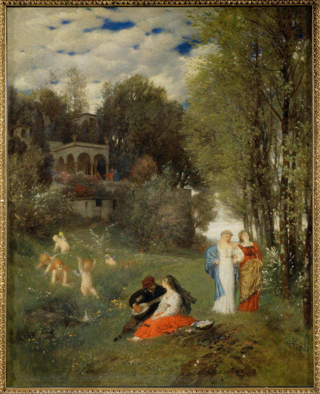 Ideal Spring-Landscape by Arnold Böcklin