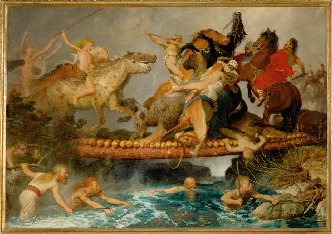 The Fight on the Bridge by Arnold Böcklin