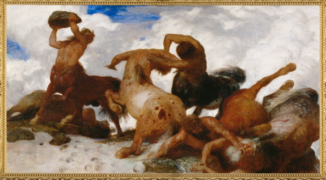 A Combat of Centaurs by Arnold Böcklin