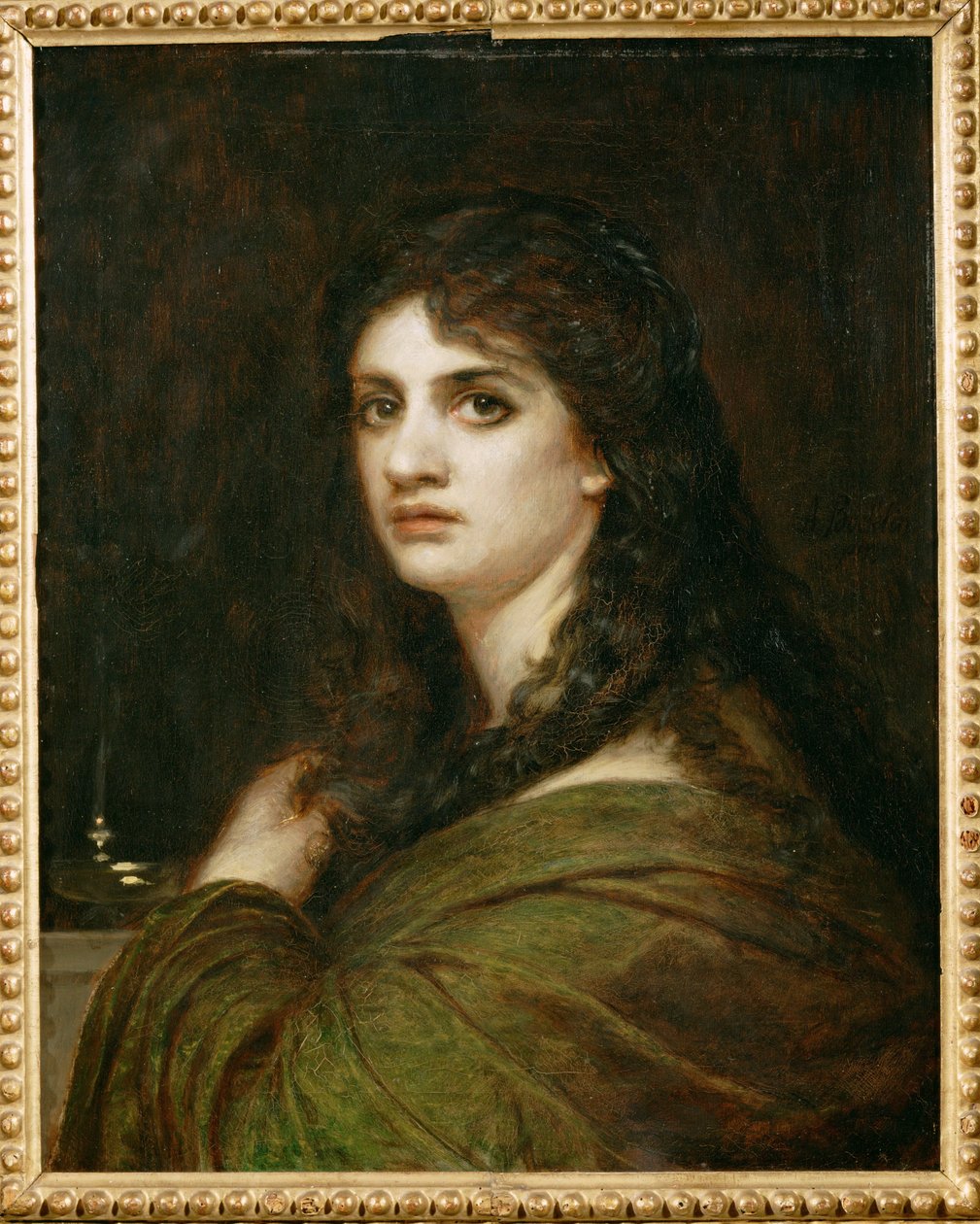 Melancholy - Portrait of His Daughter Clara by Arnold Böcklin