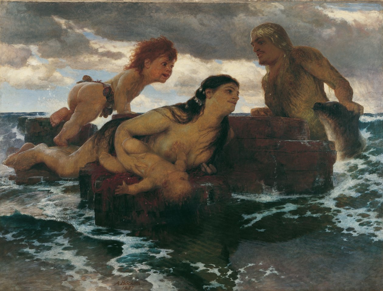 Sea Idyll by Arnold Bocklin