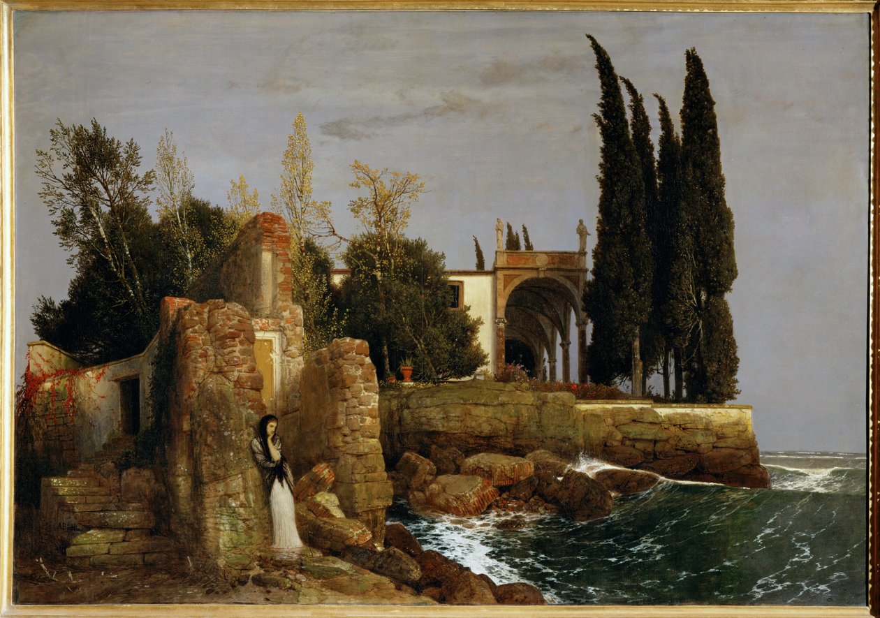 Villa on the Seashore by Arnold Böcklin