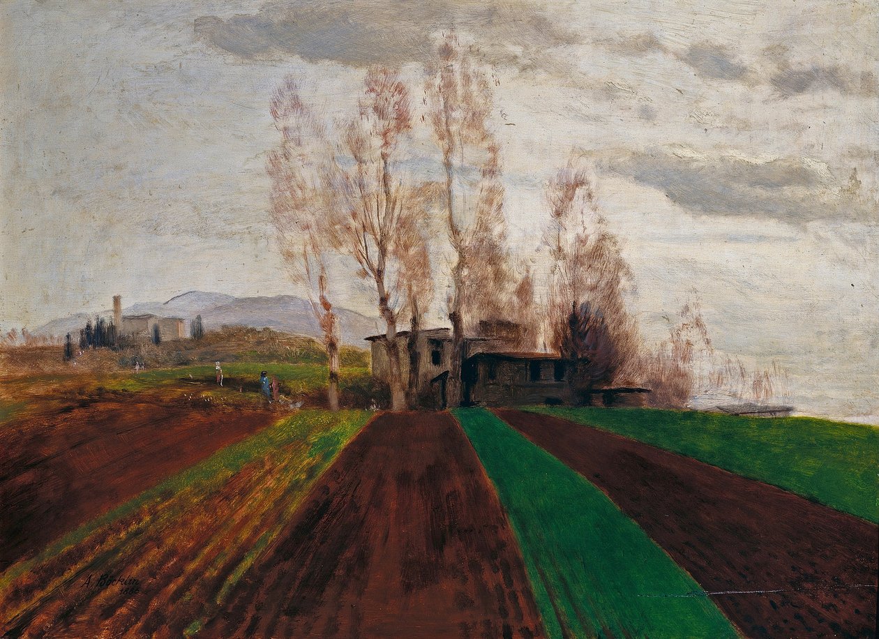Farmland in Early Spring by Arnold Böcklin