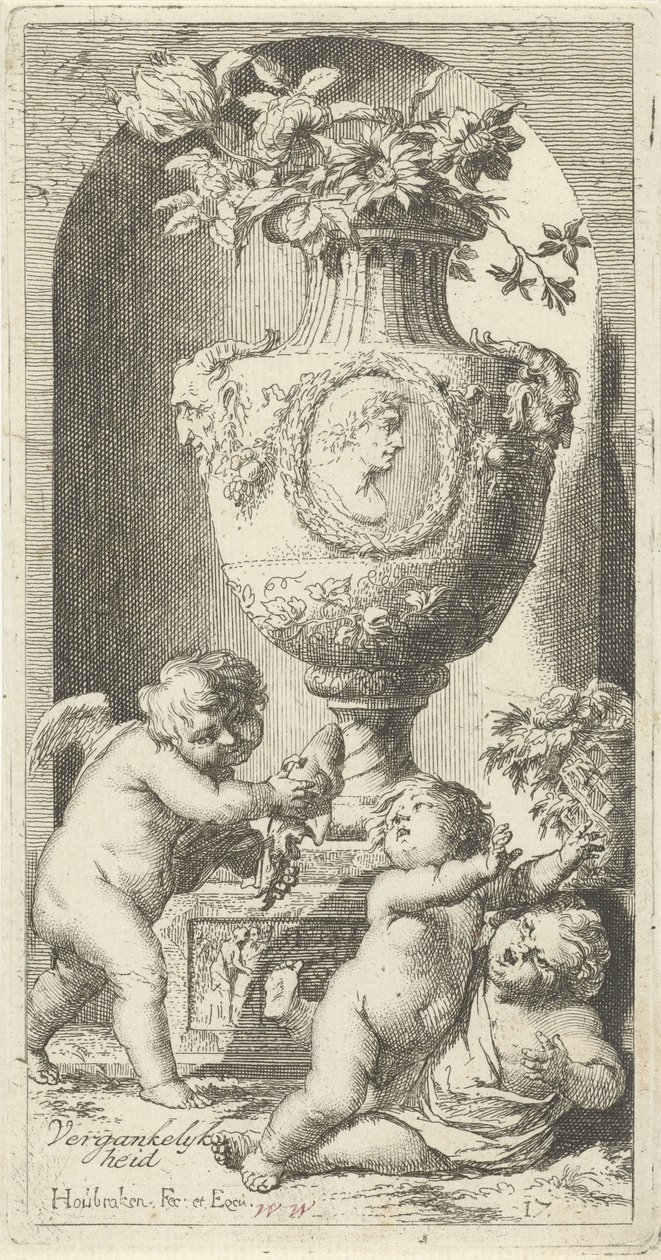 Allegory of Transience by Arnold Houbraken