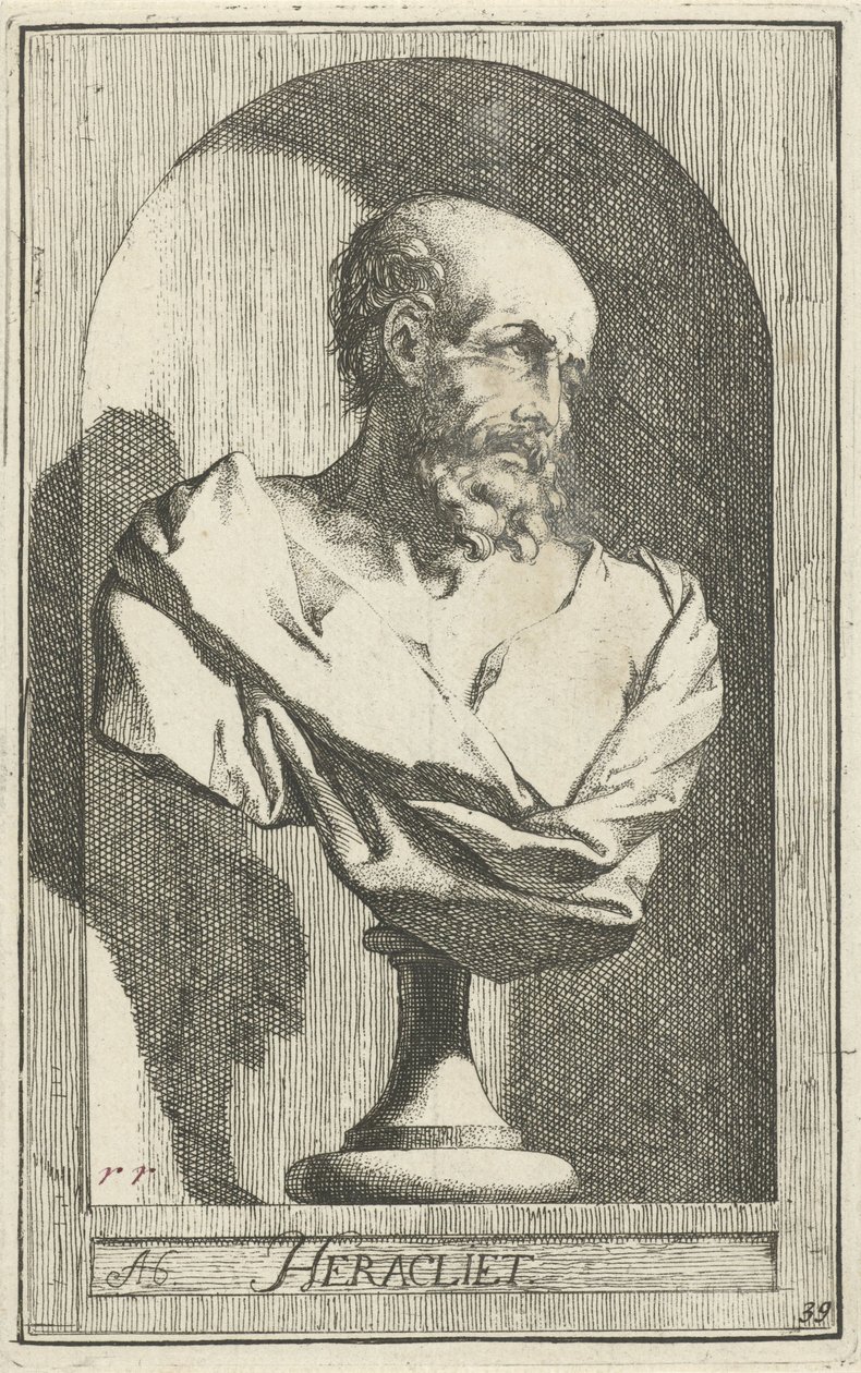 Bust of Heraclitus by Arnold Houbraken