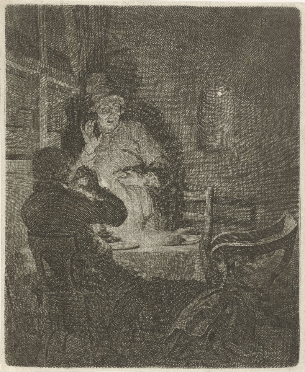 Supper at Emmaus by Arnold Houbraken