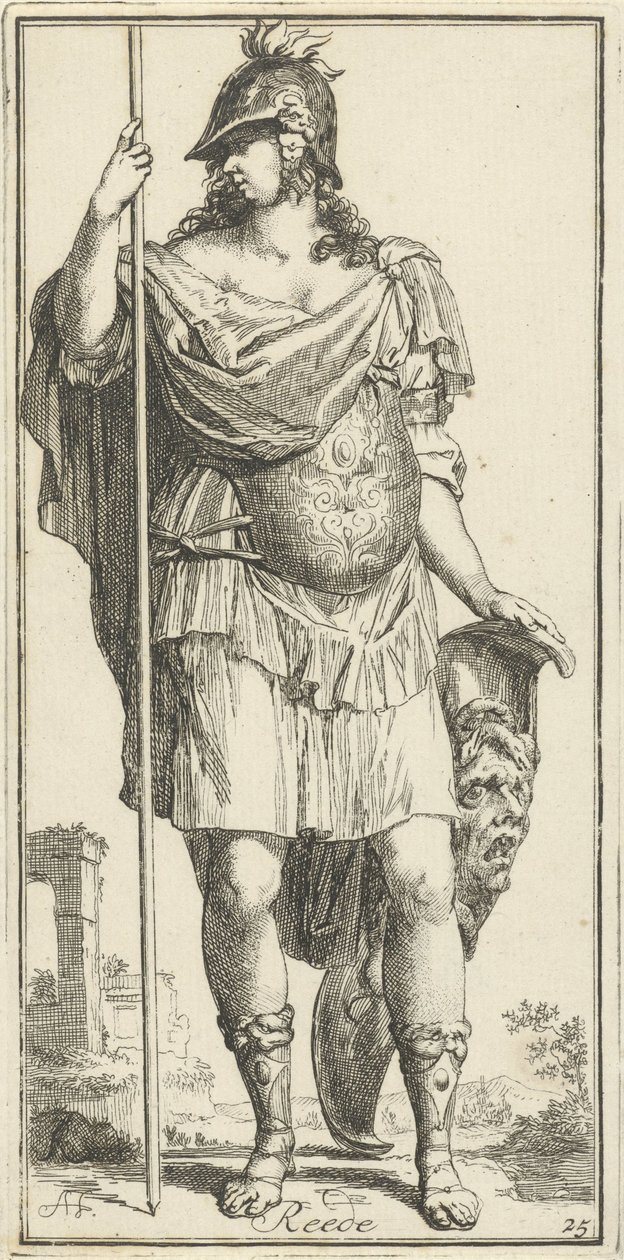 Minerva as Personification of Reason by Arnold Houbraken