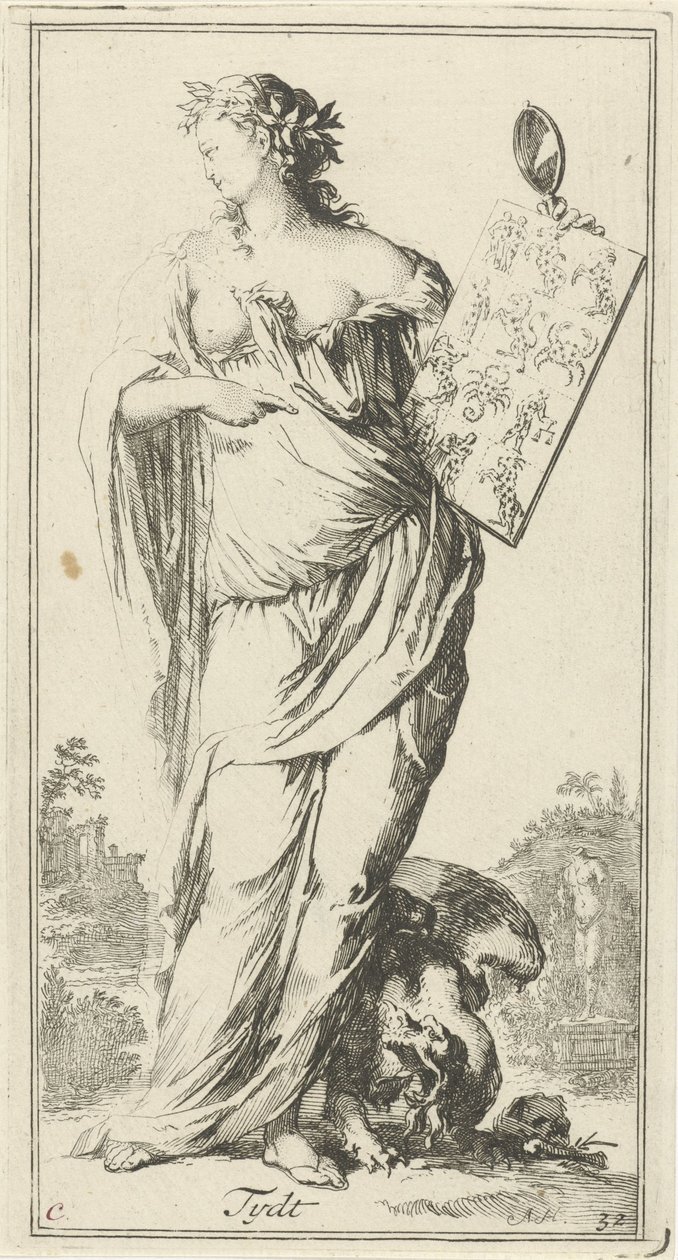Personification of Time by Arnold Houbraken