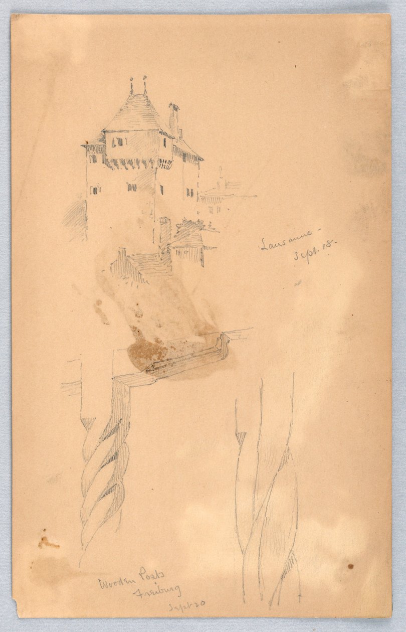Sketches at Lausanne by Arnold William Brunner
