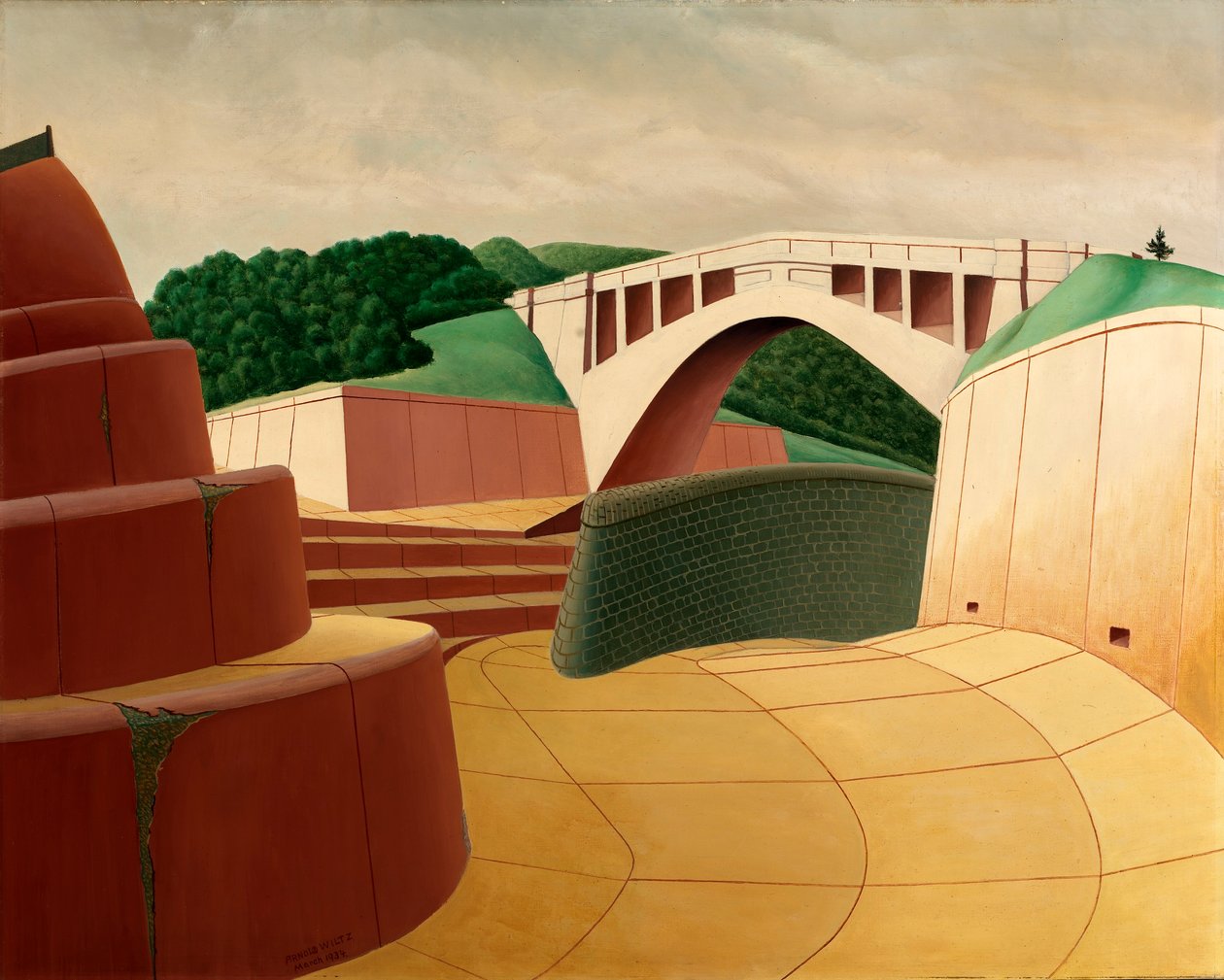 Spillway, Ashokan Dam by Arnold Wiltz