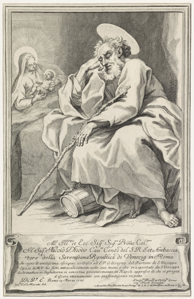 Sleeping Joseph by Arnold van Westerhout