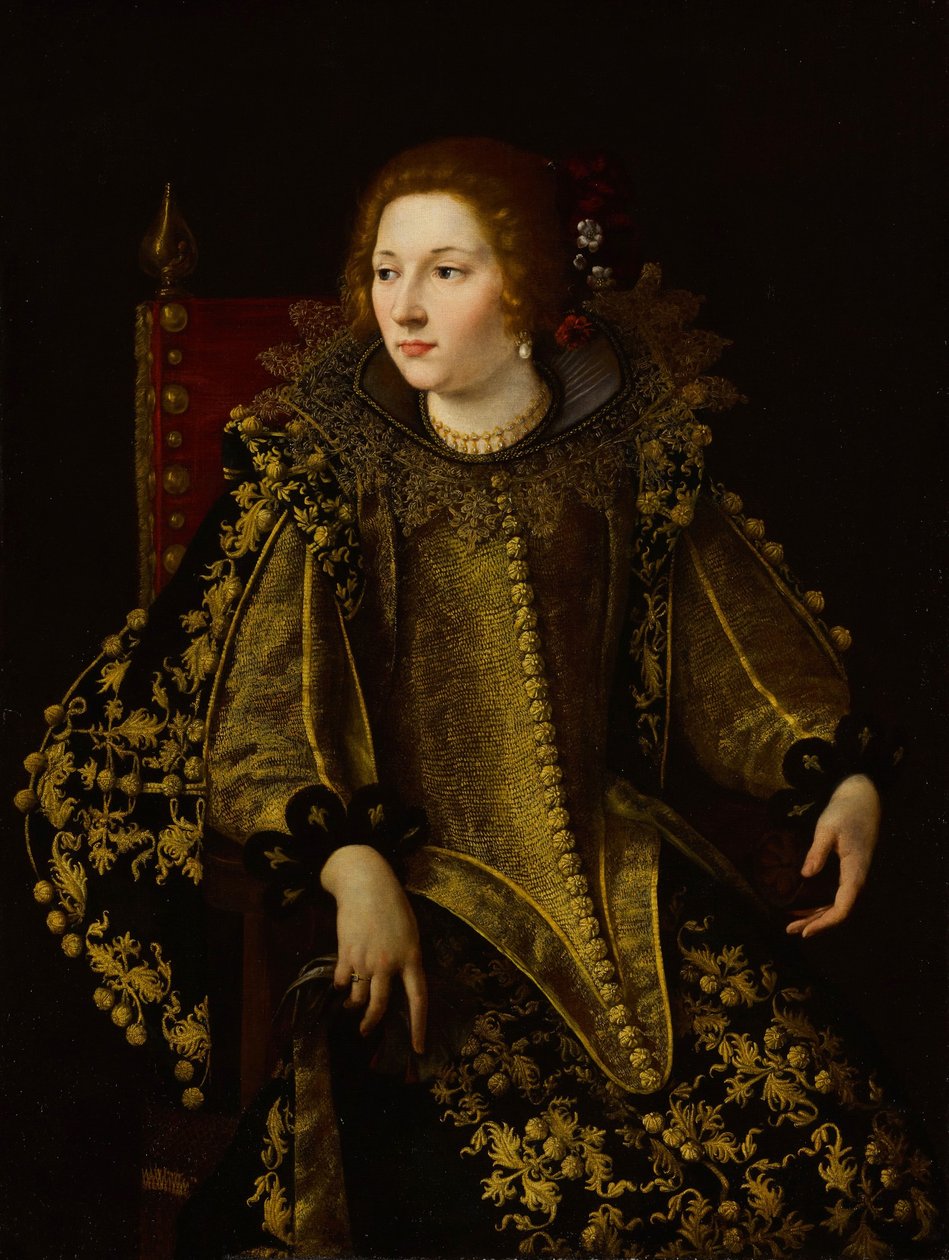 Portrait of a Seated Lady (Senora Caterina Savelli?) by Artemisia Gentileschi