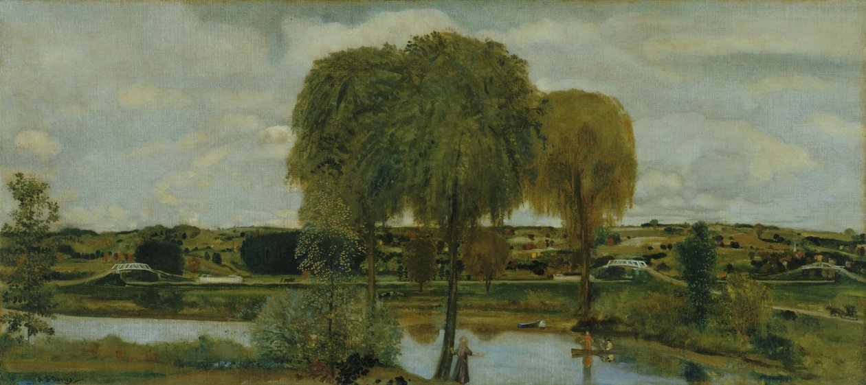 Along the Erie Canal by Arthur Bowen Davies