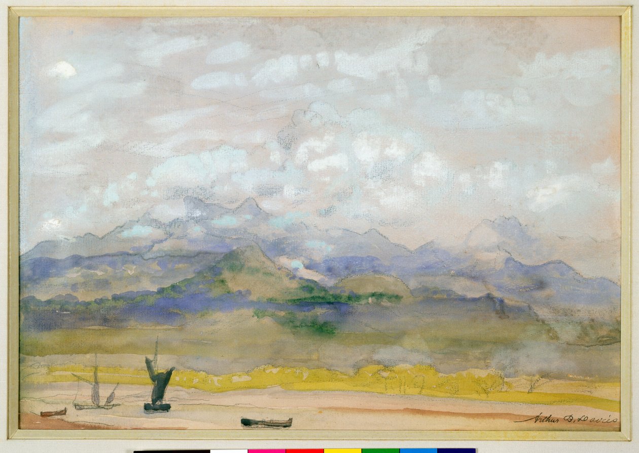 A Romantic Landscape by Arthur Bowen Davies