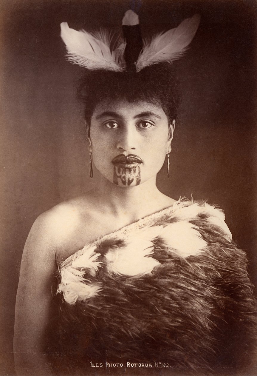 Maori Woman, Rotorua, New Zealand by Arthur James Iles