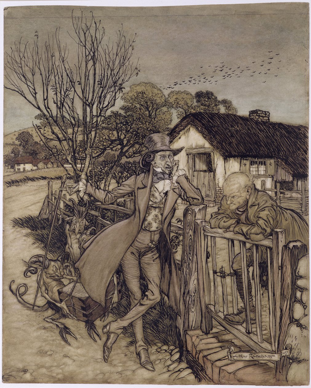 A Bargain With the Devil, 1907 by Arthur Rackham