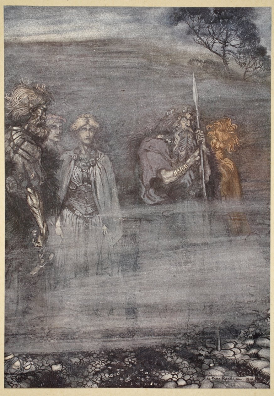 The Gods Grow Wan and Aged at the Loss of Freia, Illustration from 