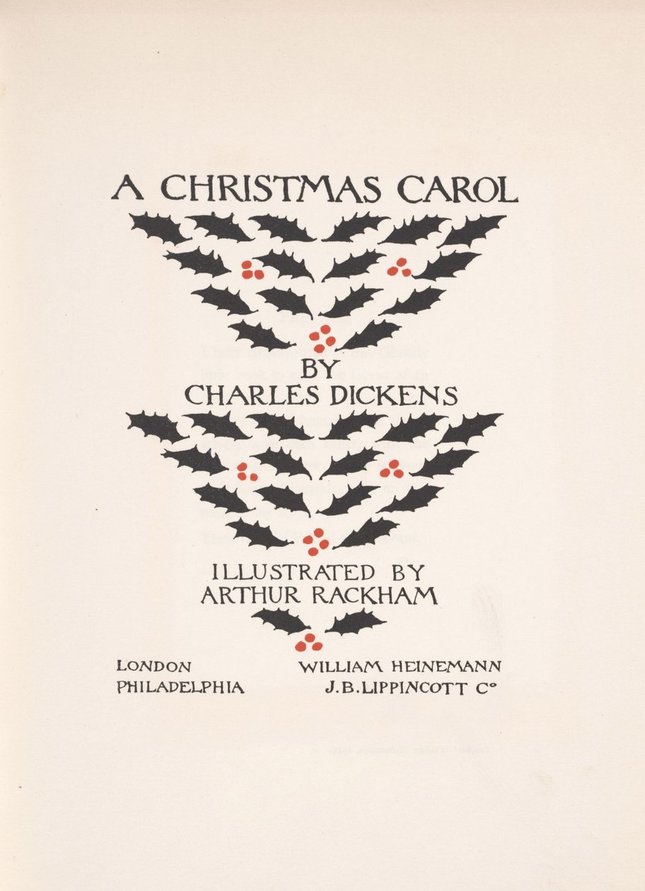 Title Page - A Christmas Carol by Arthur Rackham