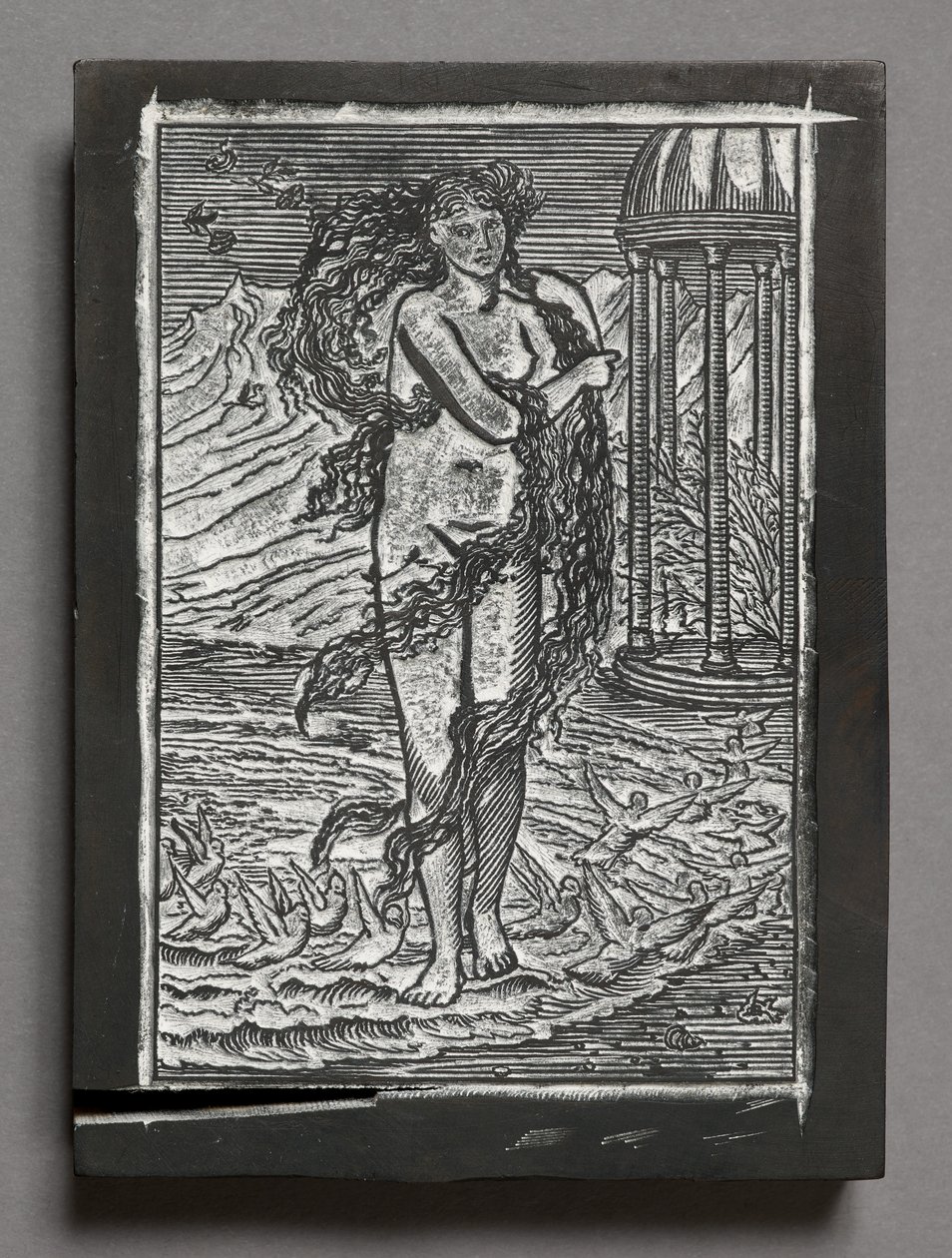 The Story of Cupid and Psyche - Venus, after Edward Coley Burne-Jones (engraved wooden block) by Arthur Burgess
