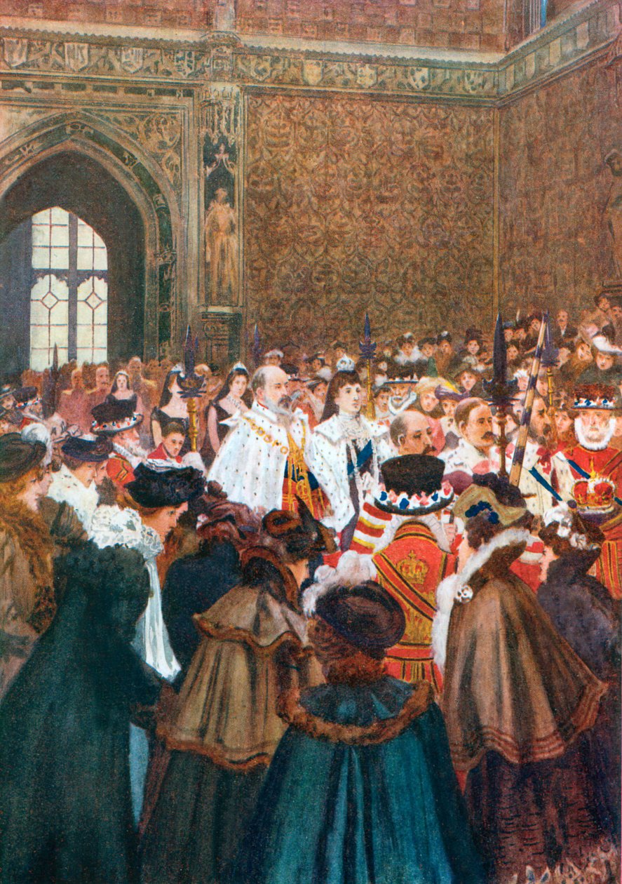 The Opening of Parliament by King Edward VII by Arthur David (after) McCormick