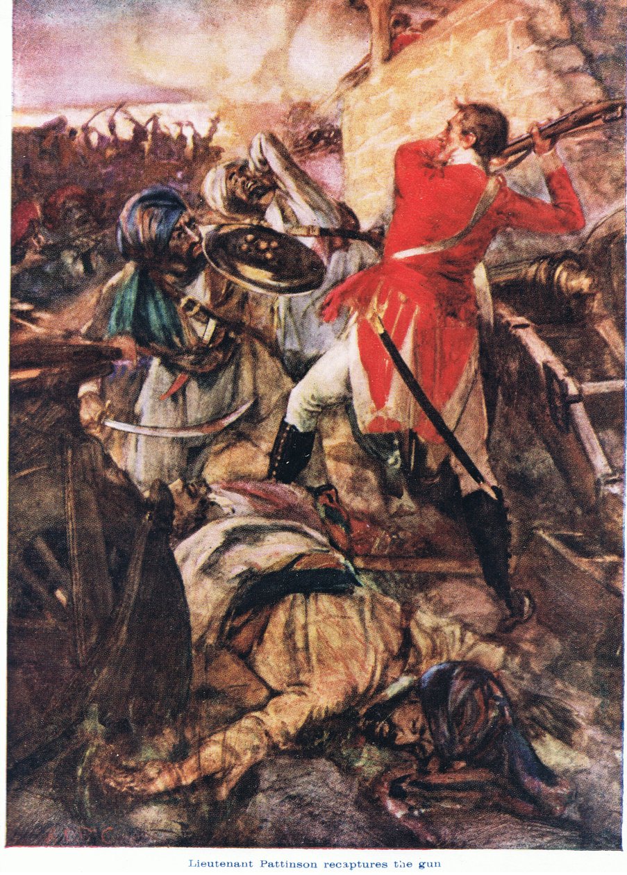 Lieutenant Pattinson Recaptures the Gun by Arthur David McCormick