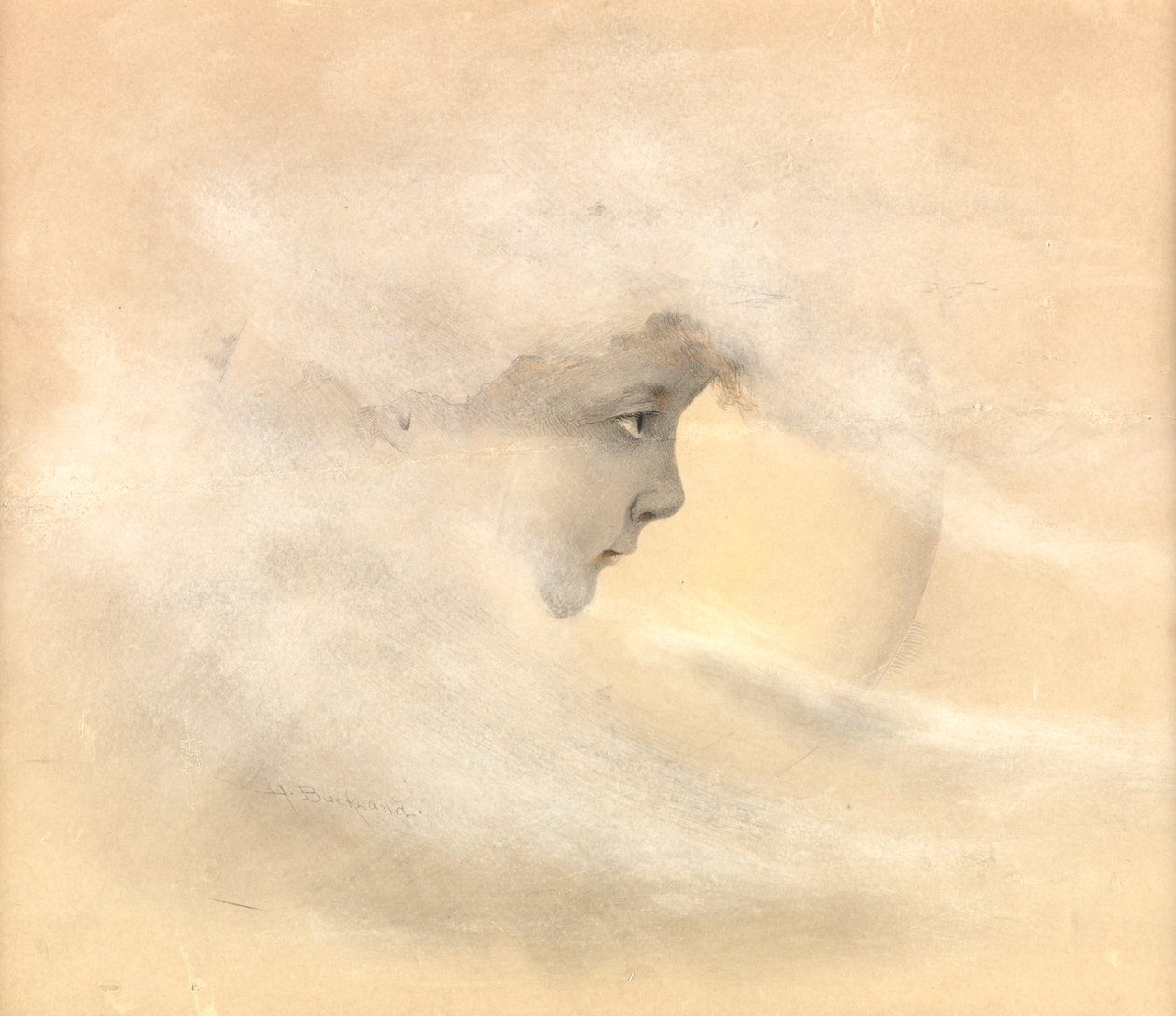 Peter Pan, or Boy in the Moon, c.1910 by Arthur Herbert Buckland