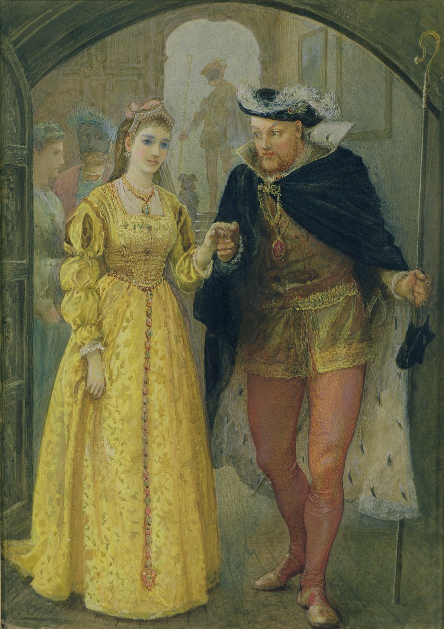 Henry VIII and Anne Boleyn by Arthur Hopkins: Fine art print