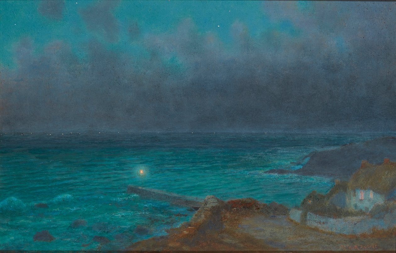 A Safe Haven, Cornwall by Arthur Hughes