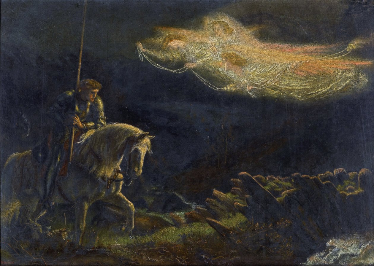Sir Galahad. The Quest for the Holy Grail by Arthur Hugues