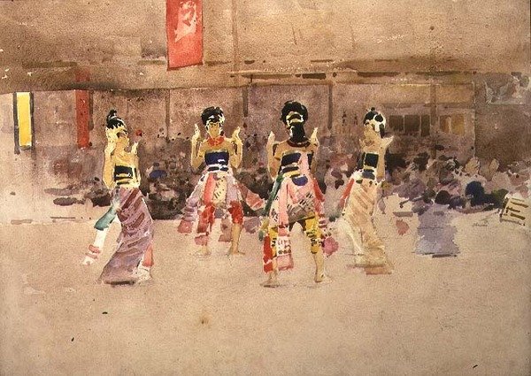 Javanese Dancers by Arthur Melville
