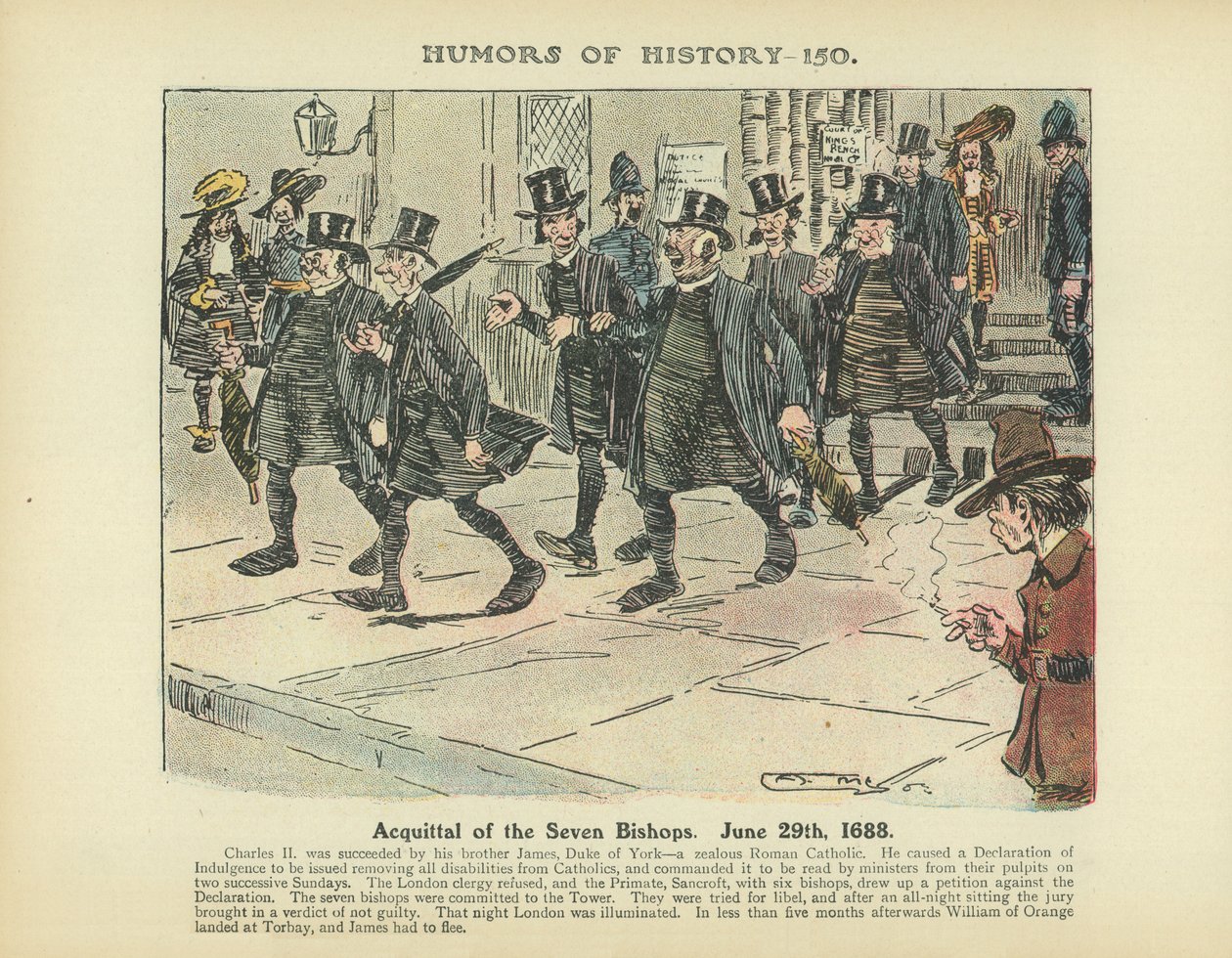 Acquittal of the Seven Bishops, June 29th 1688 by Arthur Moreland
