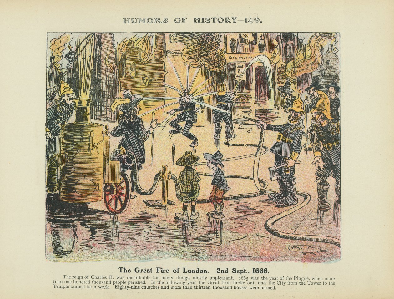 The Great Fire of London, 2nd September by Arthur Moreland