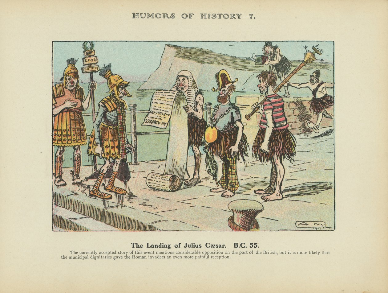The Landing of Julius Caesar, B.C. 55 by Arthur Moreland