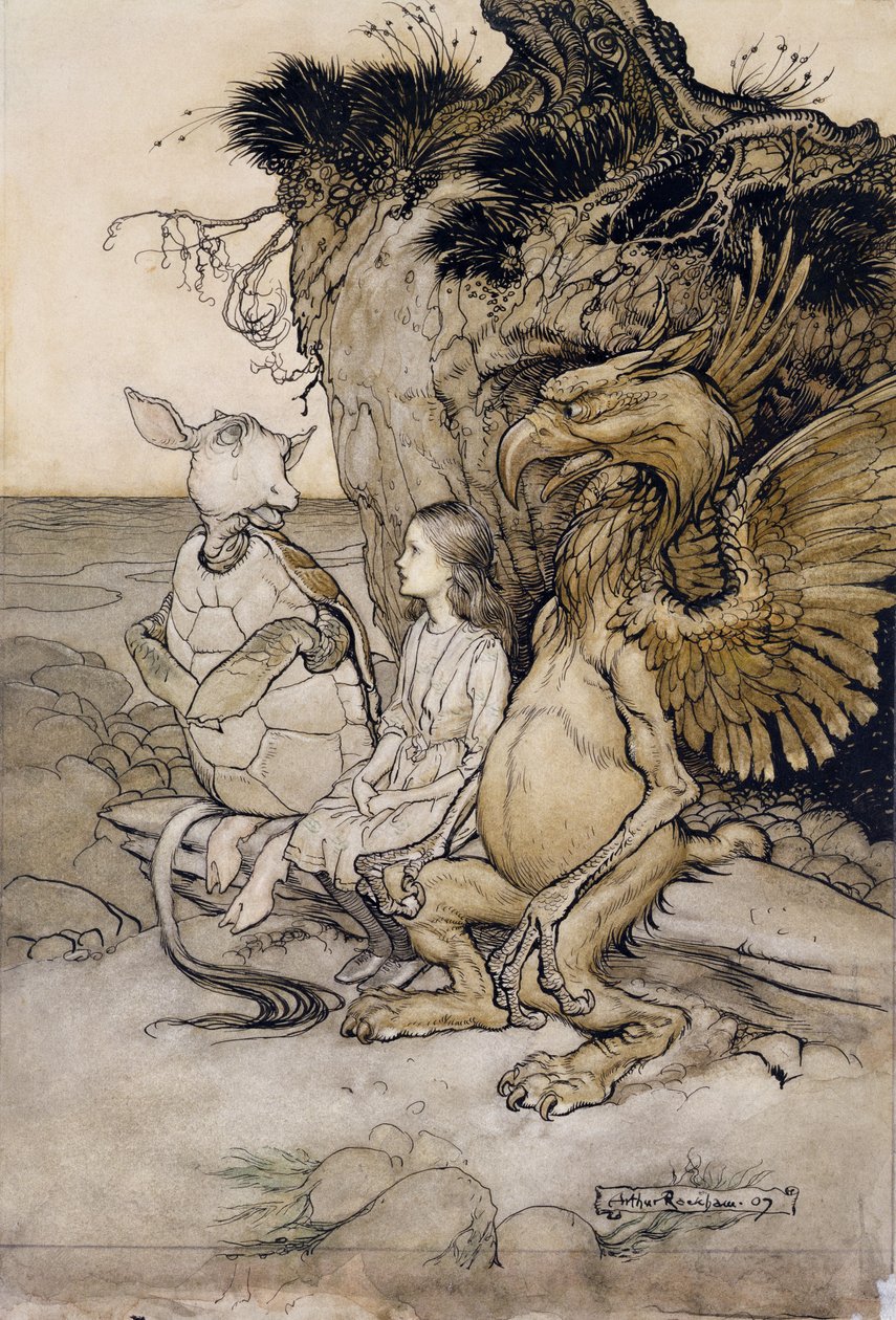 Alice and the Mock Turtle, illustration from Alice