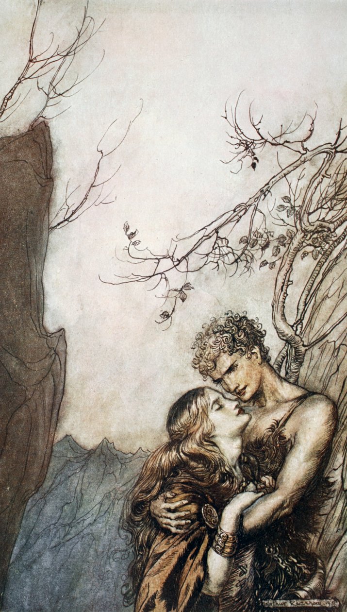 Brunnhilde Throws Herself into Siegfried