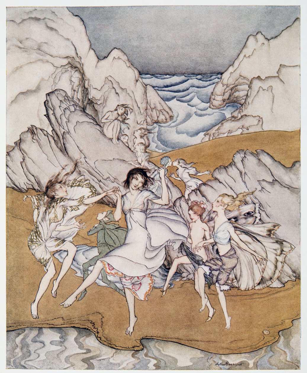 Come unto these yellow sands (Illustration from William Shakespeare