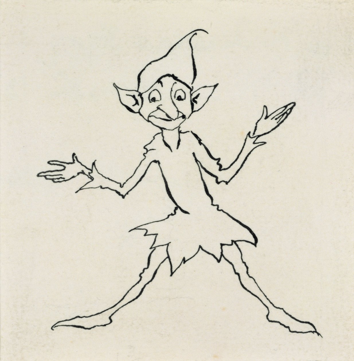 Good evening! said Lukoje, illustration from Hans Christian Andersen