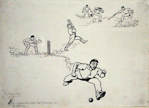 He cut, he drew, he hooked, illustration from 