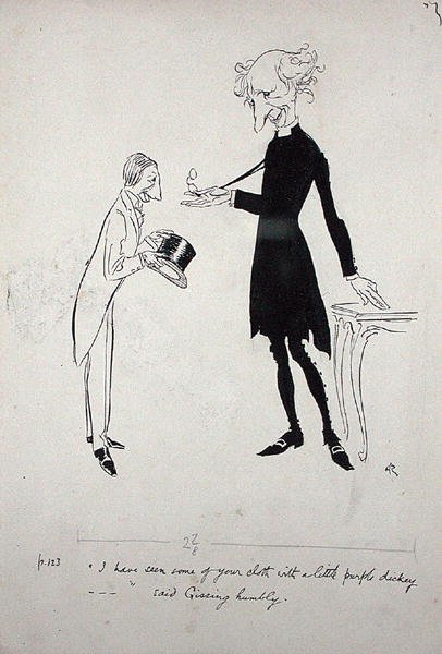 I have seen some of your cloth with a little purple dickey...said Gissing Humbly, illustration from 