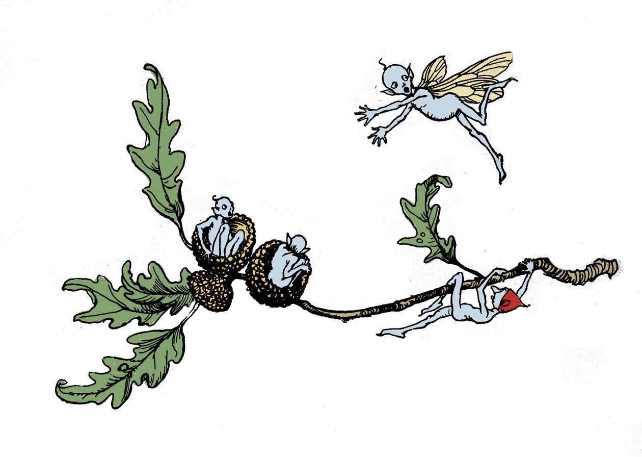 Illustration for The Dream of a Summer Night by William Shakespeare by Arthur Rackham