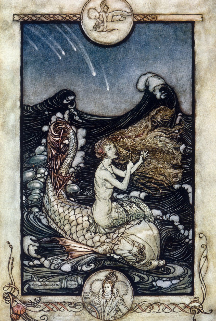 Illustration for The Dream of a Summer Night by William Shakespeare by Arthur Rackham