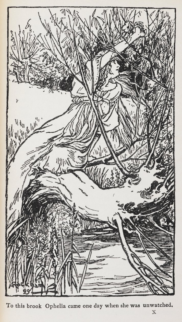 Illustration from Hamlet by Arthur Rackham